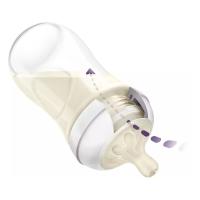 PHILIPS AVENT Natural Response Giraffe zīdaiņu barošanas pudelīte, lēnas plūsmas knupītis, 1m+ 260ml