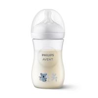PHILIPS AVENT Natural Response Koala zīdaiņu barošanas pudelīte, lēnas plūsmas knupītis, 1m+ 260ml