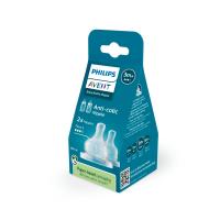 PHILIPS AVENT Pretkoliku barošanas pudeļu silikona knupīši 3m+ N2