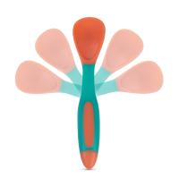 BABOO Elastīgi piederumi (karote un dakšiņa), 6+ mēn., oranži