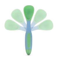 BABOO Elastīgi piederumi (karote un dakšiņa), 6+ mēn., zaļi