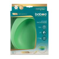 BABOO Atgāžama bļoda ar lipīgu apakšu, 6+ mēn., zaļa