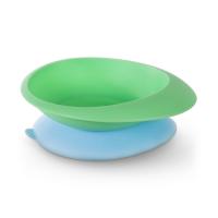 BABOO Atgāžama bļoda ar lipīgu apakšu, 6+ mēn., zaļa