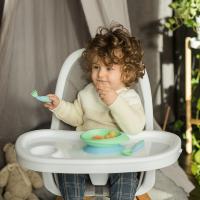 BABOO Atgāžama bļoda ar lipīgu apakšu, 6+ mēn., zaļa