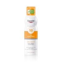 Eucerin Sun Oil Control Dry Touch SPF50 caurspīdīgs sauļošanās aerosols ķermenim, 200 ml