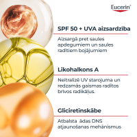 Eucerin Sun Oil Control Dry Touch SPF50 bezkrāsains izsmidzināms saules aizsarglīdzeklis 200 ml
