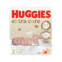 HUGGIES Extra Care 2 autiņbiksītes jaundzimušiem 3-6kg N24