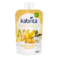 KABRITA Vaniļas pudiņš ar saldo krējumu no kazas piena 8+m. 100g