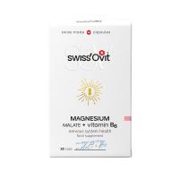 SWISS OVIT Magnesium Malate + vitamin B6 kapsulas N30