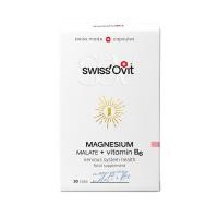 SWISS OVIT Magnesium Malate + vitamin B6 kapsulas N30