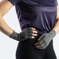 PULSAAR ACTIVE Atvērtu pirkstu atjaunošanās cimdi melni M N2