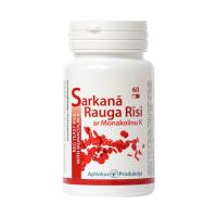 AP Sarkanā Rauga Rīsi ar Monakolīnu K kapsulas N60
