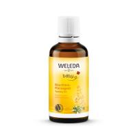 WELEDA Baby Calendula eļļa zīdaiņu vēderiņu masāžai ar kliņģerītēm 50 ml