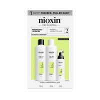 NIOXIN System 2 dabiskiem matiem ar progresējošu tendenci kļūt plānākiem komplekts 300ml+300ml+100ml
