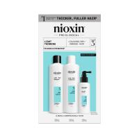 NIOXIN System 3 krāsotiem matiem ar vieglu tendenci kļūt plānākiem, komplekts 300ml+300ml+100ml