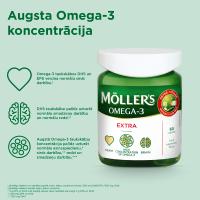 MOLLERS Omega-3 Extra zivju eļļa kapsulas N60