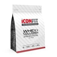 ICONFIT Whey+Collagen ar zemeņu garšu pulveris 1kg
