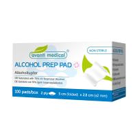 AVANTI MEDICAL spirta salvetes 3x2.8cm (+-2mm) N100