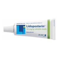 LIDOPOSTERIN 50mg/g rektālā ziede 25g