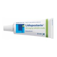 LIDOPOSTERIN 50mg/g rektālā ziede 25g