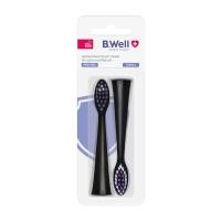 B.WELL PRO-850 Elektriskās zobu birstes uzgaļi, melni N2