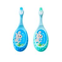 BRUSH-BABY Flossbrush zobu birste 0-3g. zila, zaļa N2