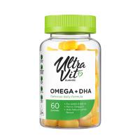 ULTRAVIT Gummies Omega + DHA košļājamās tabletes N60