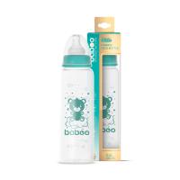 BABOO stikla pretkoliku stikla barošanas pudelīte, šaurs kakliņš, 3+ mēneši 240 ml