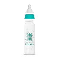 BABOO stikla pretkoliku stikla barošanas pudelīte, šaurs kakliņš, 3+ mēneši 240 ml