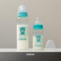 BABOO stikla pretkoliku stikla barošanas pudelīte, šaurs kakliņš, 3+ mēneši 240 ml