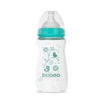 BABOO stikla pretkoliku barošanas pudelīte, plats kakliņš, 3+ mēneši 250 ml