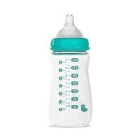 BABOO stikla pretkoliku barošanas pudelīte, plats kakliņš, 3+ mēneši 250 ml