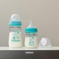 BABOO stikla pretkoliku barošanas pudelīte, plats kakliņš, 3+ mēneši 250 ml