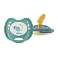 BABOO Calmy lateksa ortodontiskais knupītis, Lagoon Fiesta, 6+ mēneši N2