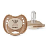 BABOO Calmy silikona simetriskais knupītis, Au Naturale, 0+ mēneši N2