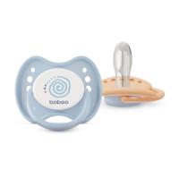 BABOO Calmy silikona simetriskais knupītis, Blue Haze, 6+ mēneši N2