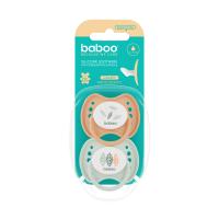 BABOO Calmy silikona ortodontiskais knupītis, Peachy Keen, 0+ mēneši N2