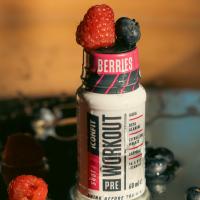 ICONFIT Pre Workout Shot šķidrums, ogu garša 60 ml