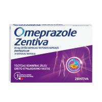 OMEPRAZOLE Zentiva 20mg cietās kapsulas N14
