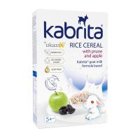 KABRITA Rīsu putra uz kazas piena pamata ar žāvētām plūmēm un āboliem 5+m.180g