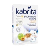 KABRITA Griķu putra uz kazas piena pamata putra ar āboliem un aprikozēm +5m.180g