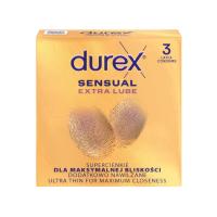 DUREX Sensual Extra Lube prezervatīvi N3