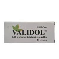 VALIDOL 0,06 g zem mēles lietojamas tabletes N20