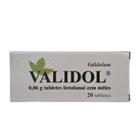 VALIDOL 0,06 g zem mēles lietojamas tabletes N20