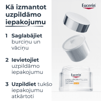 EUCERIN Hyaluron-Filler + 3x Effect SPF 30 dienas krēms uzpildes iepakojums (Refill) 50 ml
