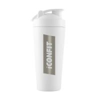 ICONFIT nerūsējošā tērauda šeikeris balts 800ml