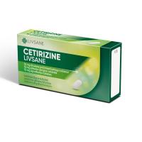 LIVSANE Cetirizine 10mg apvalkotās tabletes N10