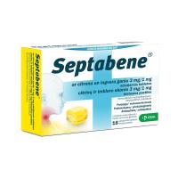 SEPTABENE 3mg/1mg citronu, ingvera sūkājamās tabletes  N16