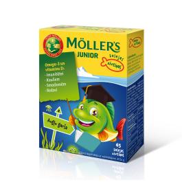 MOLLERS Junior (augļu garša) zivju eļļas želejas zivtiņas N45