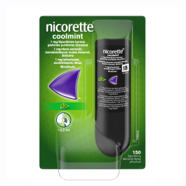 Nicorette Coolmint 1 mg/devā aerosols izsmidzināšanai mutes dobumā, šķīdums N1